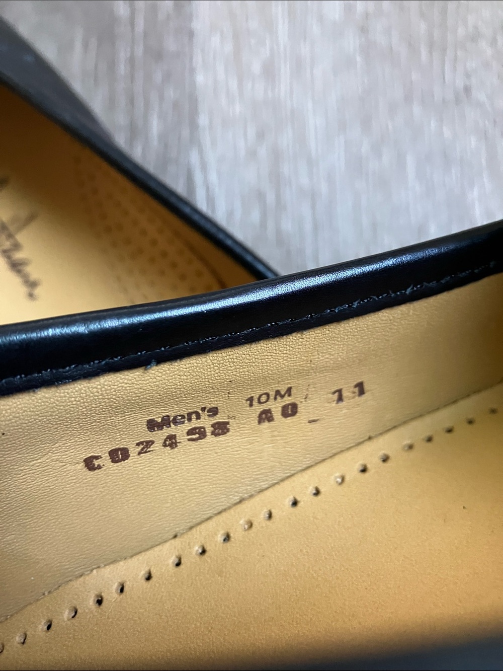 Cole Haan Ascot II black leather slip-on loafers gold-toned horsebit detail - Picture 14 of 17